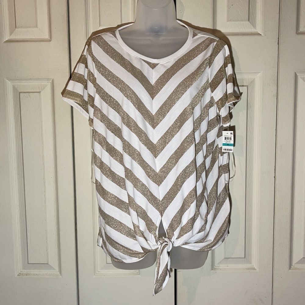 INC International Concepts Coastal Cool Top 0X - Picture 3 of 16